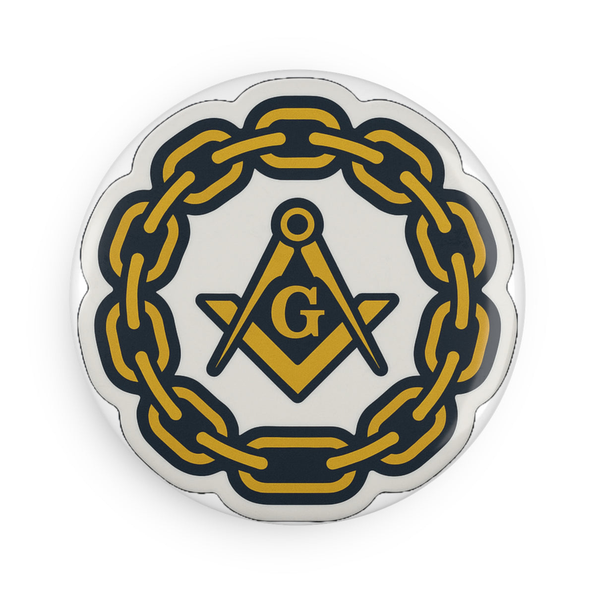 Master Mason Blue Lodge Magnet - Decorative Refrigerator - Bricks Masons