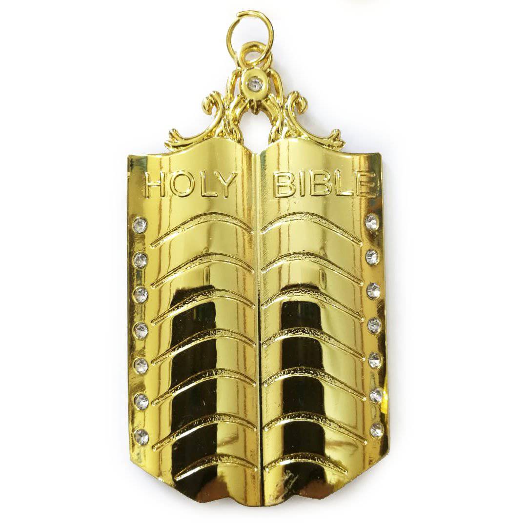 Chaplain Blue Lodge Officer Collar Jewel - Gold Metal - Bricks Masons