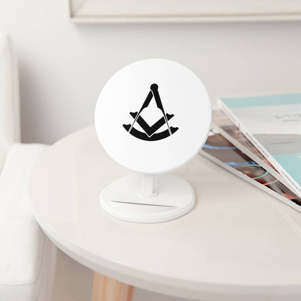 Past Master Blue Lodge Wireless Charger - White - Bricks Masons