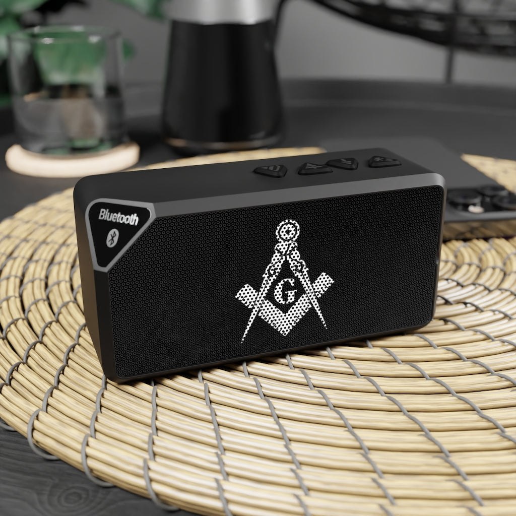 Master Mason Blue Lodge Bluetooth Speaker - Square & Compass G - Bricks Masons
