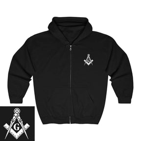 Master Mason Blue Lodge Hoodie - Square & Compass G 4 Colors