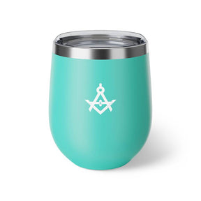 Master Mason Blue Lodge Vacuum Cup - 12oz Square & Compass G