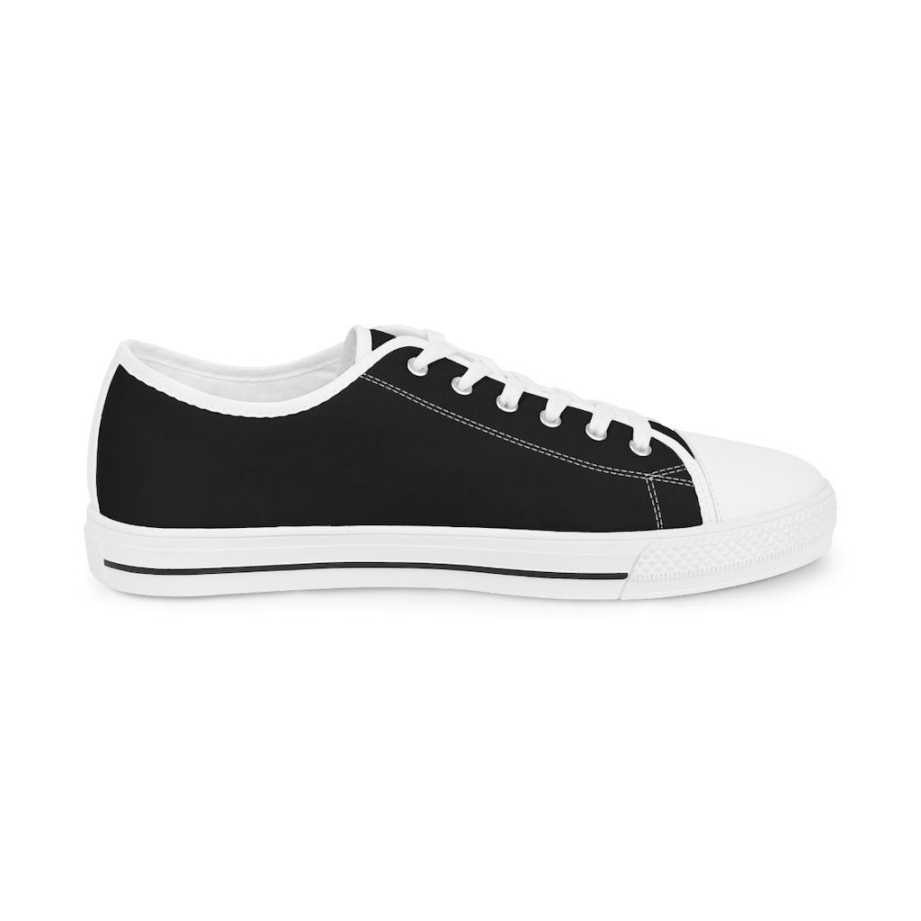 33rd Degree Scottish Rite Sneaker - Wings Down Low Top Black & White