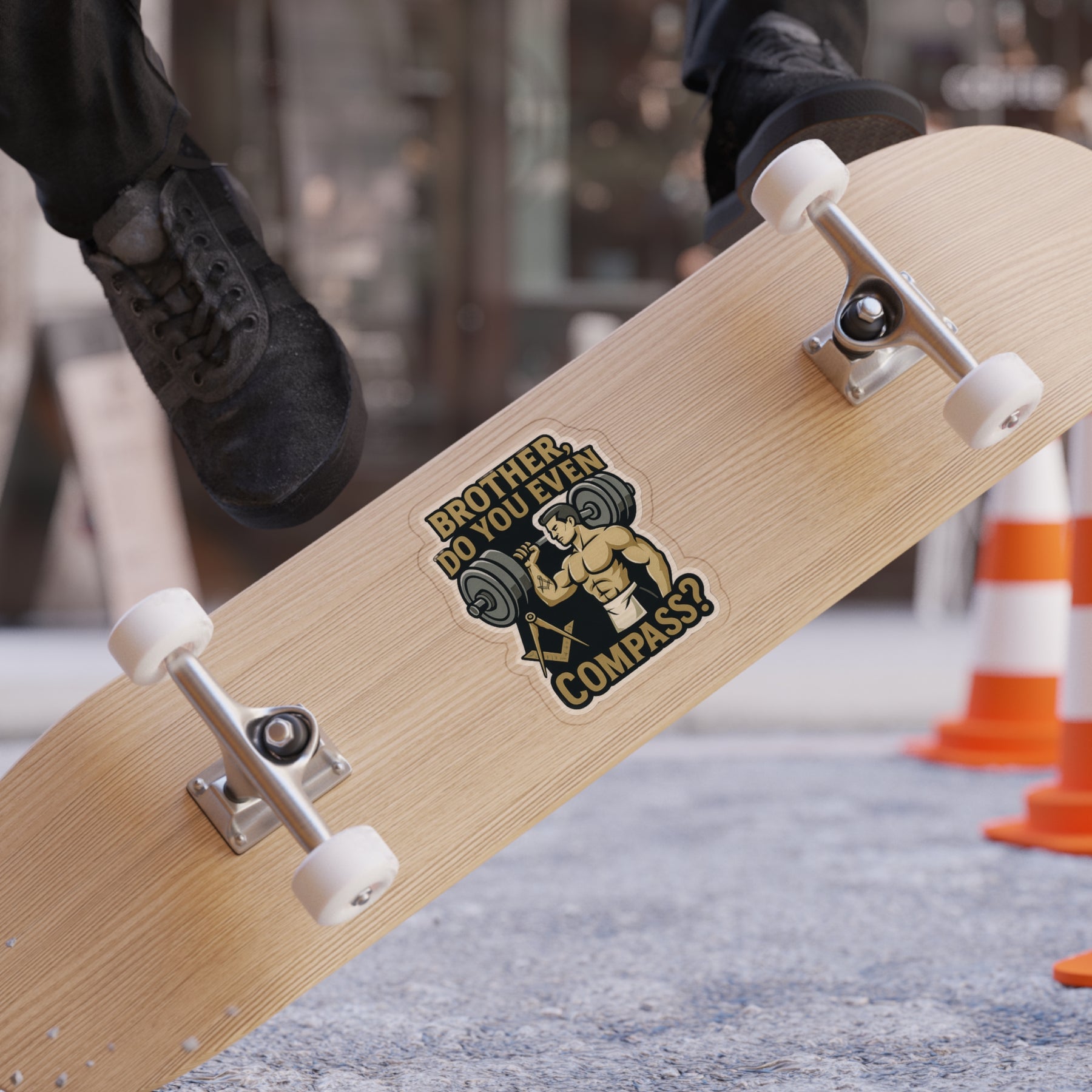 Master Mason Blue Lodge Sticker Decal - Outdoor Die-Cut - Bricks Masons