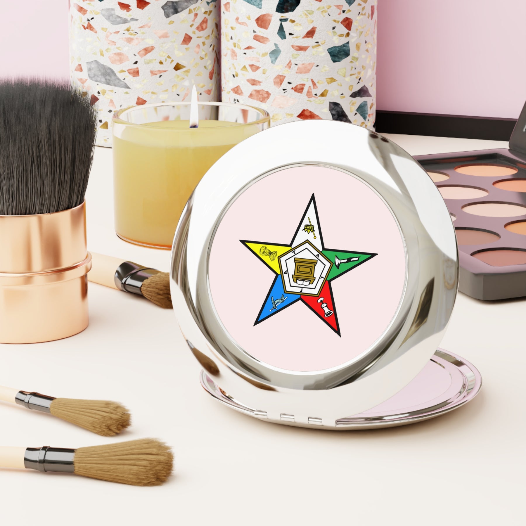 Compact Travel Mirror - Bricks Masons