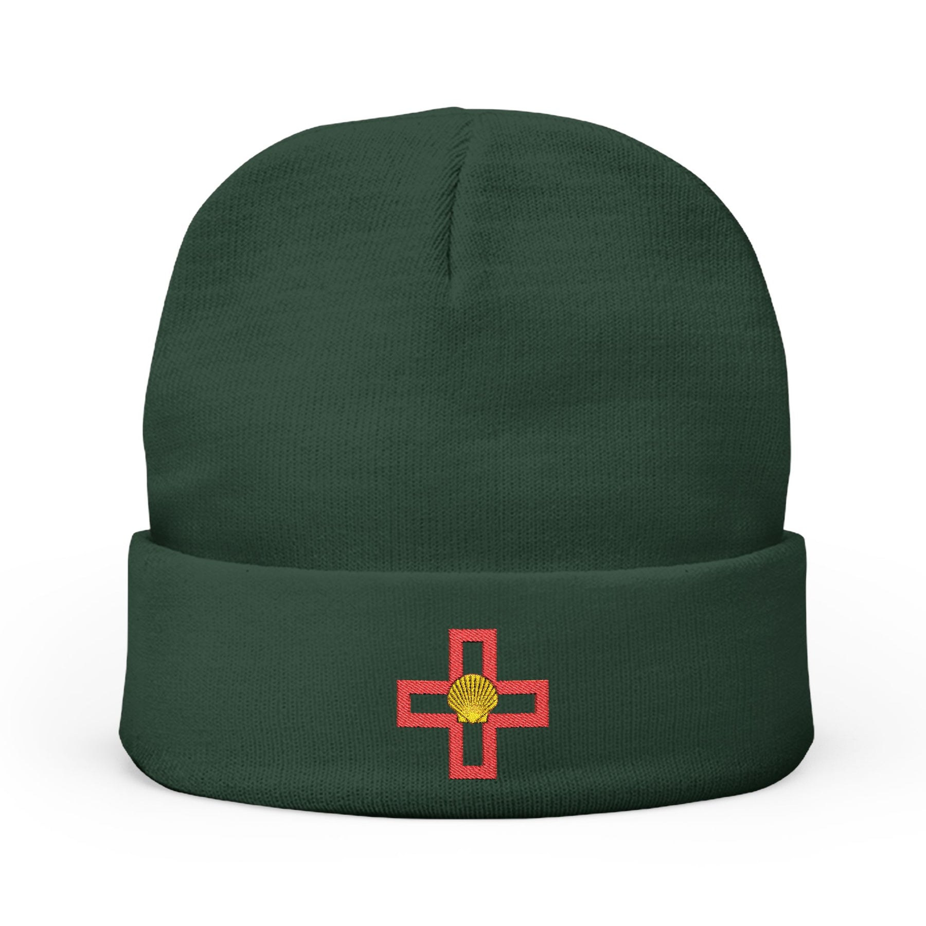 St. Thomas of Acon Beanie - Knit Embroidery Emblem - Bricks Masons