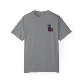 Master Mason Blue Lodge T-Shirt - Garment-Dyed Georgia Mason - Bricks Masons