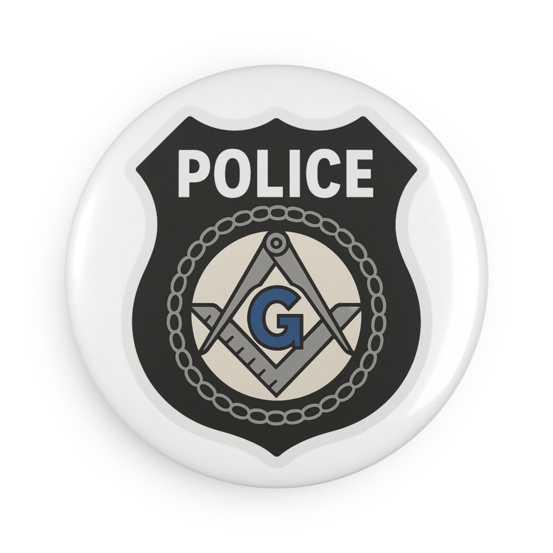 Master Mason Blue Lodge Magnet - Decorative Refrigerator - Bricks Masons