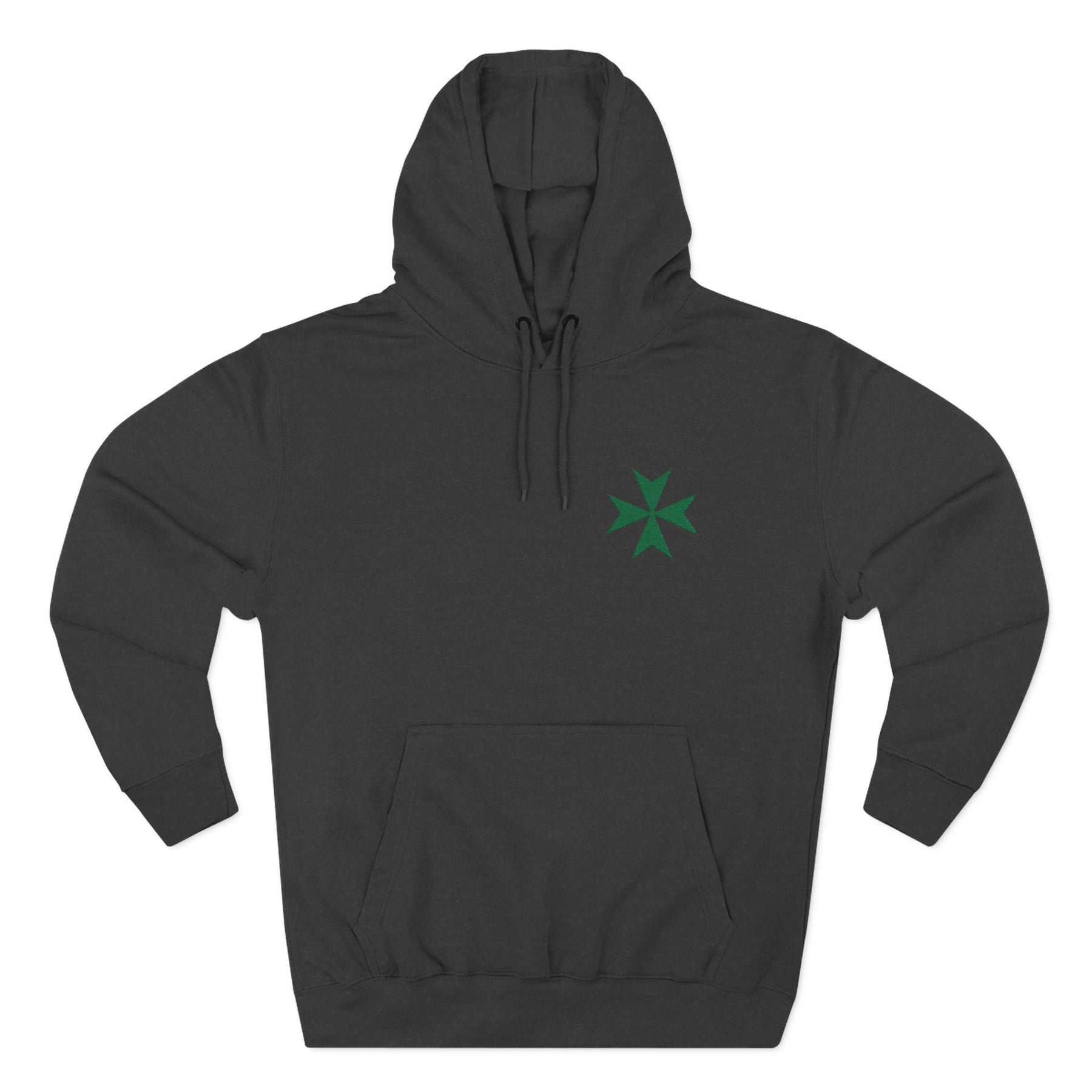 Order of Saint Lazarus Hoodie - Front Embroidered Detail - Bricks Masons