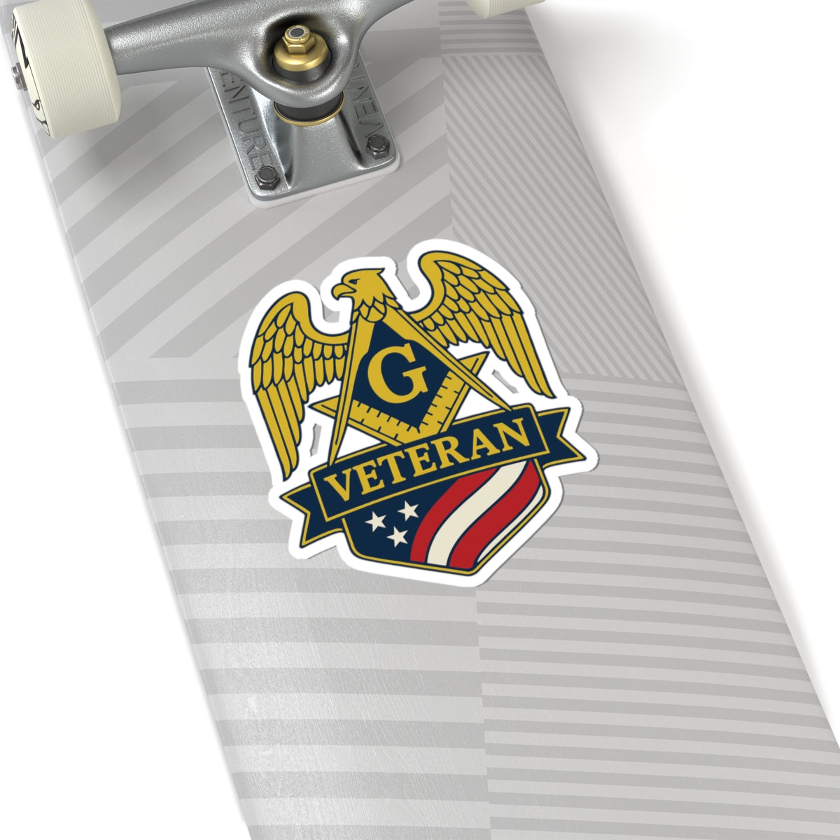 Master Mason Blue Lodge Sticker Decal - Kiss-Cut Veteran Mason - Bricks Masons