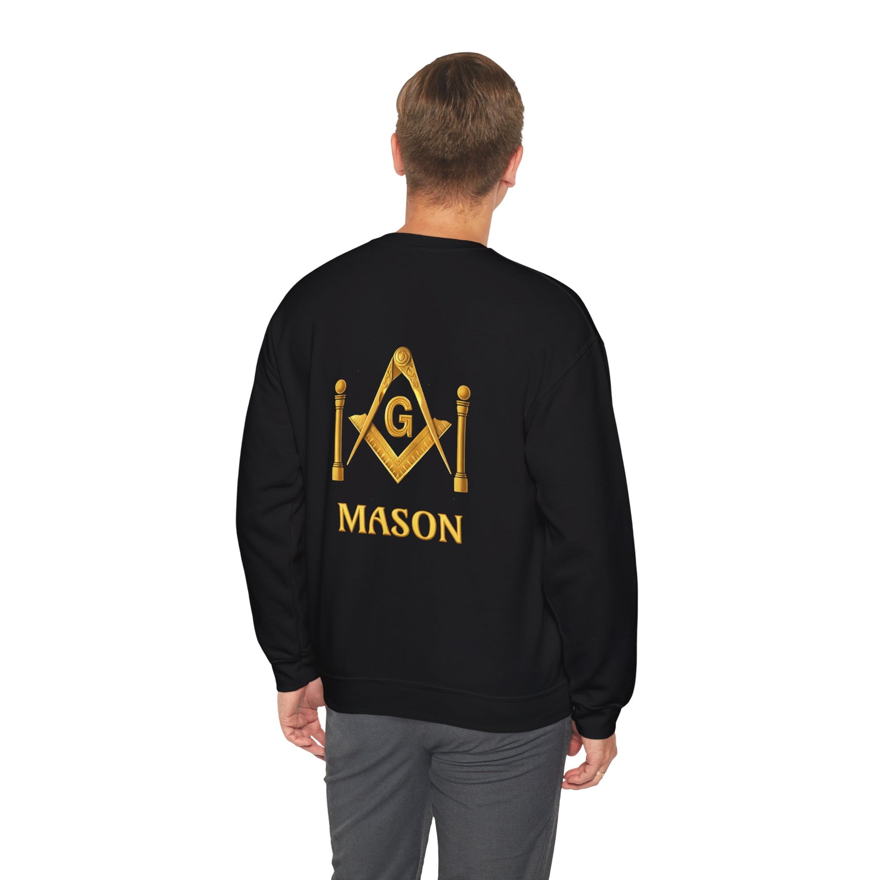 Sudadera de la Logia Azul de Maestro Masón - Mason S&amp;C G con Pilares Gemelos