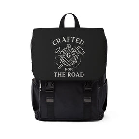 Master Mason Blue Lodge Backpack - Full Black Crafted For The Road - Bricks Masons