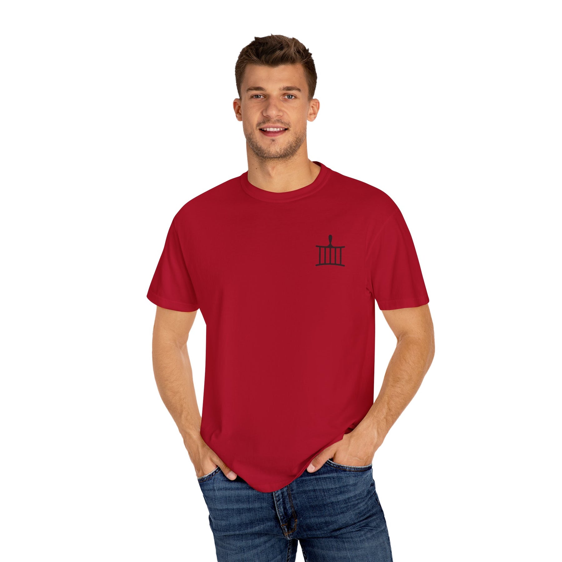 St. Lawrence the Martyr T-Shirt - Cotton Garment-Dyed Tee Various Colors - Bricks Masons