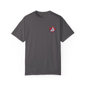 Master Mason Blue Lodge Canada Jurisdiction T-Shirt - Garment-Dyed Tee - Bricks Masons