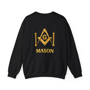 Sudadera de la Logia Azul de Maestro Masón - Mason S&amp;C G con Pilares Gemelos