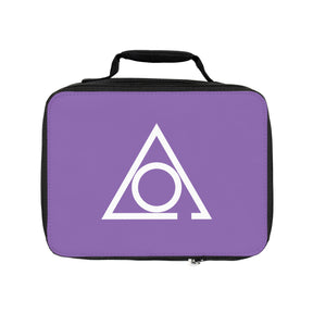 LOCOP Lunch Bag - Purple & White Fully Insulated - Bricks Masons