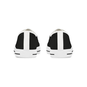 Allied Masonic Degrees Sneaker - Low Top Sneaker Black & White AMD White Emblem - Bricks Masons