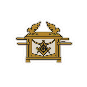 Master Mason Blue Lodge Sticker Decal - Kiss-Cut Ark of the Covenant - Bricks Masons