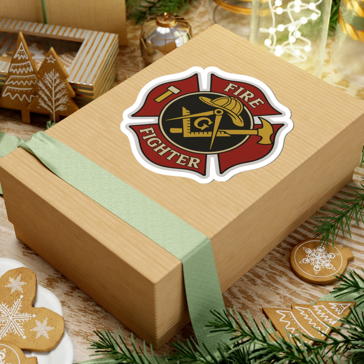 Master Mason Blue Lodge Sticker Decal - Kiss-Cut Colorful - Bricks Masons