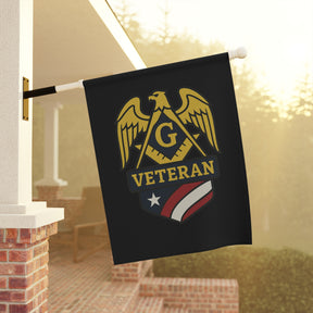 Master Mason Blue Lodge Yard Flag - Veteran Mason Printed Poly Poplin - Bricks Masons