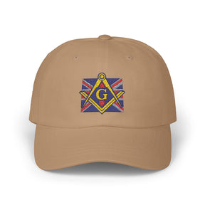 Master Mason Craft Baseball Cap - United Kingdom Mason Square & Compass G - Bricks Masons