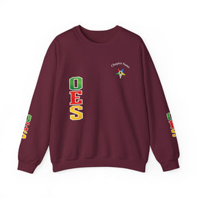 OES Sweatshirt - Colorful Eastern Star & Initials with Personalization - Bricks Masons