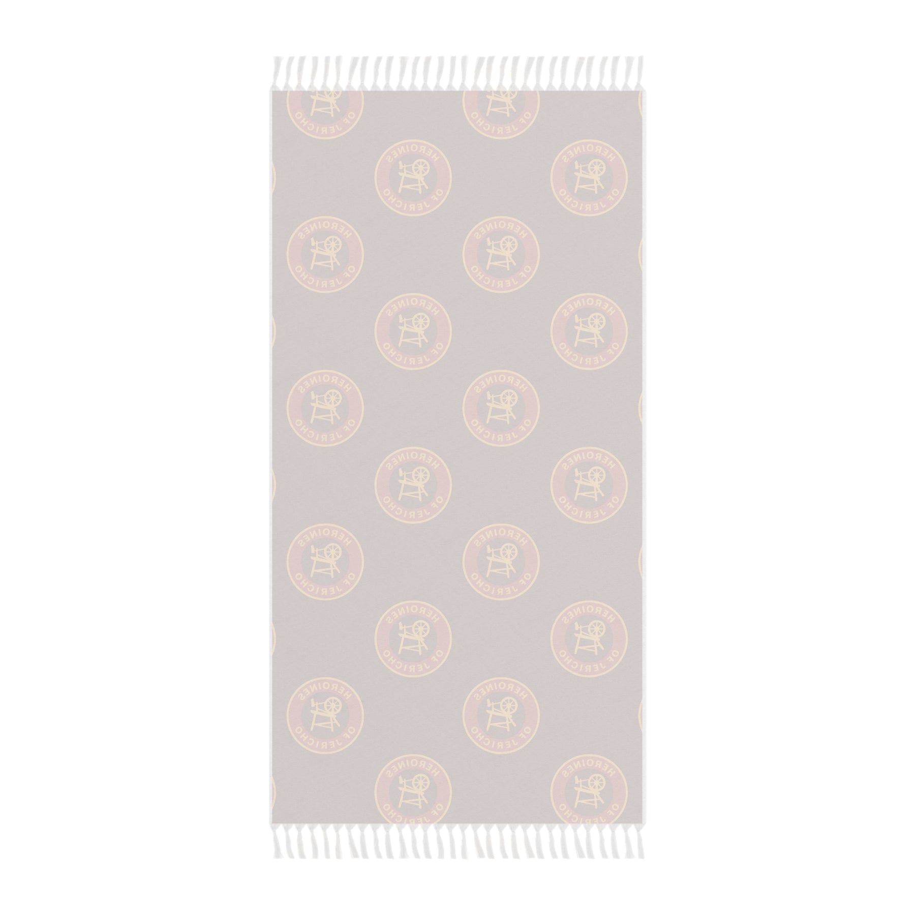 Heroines of Jericho Towel - Beach Cloth Polyester With Knotted Tassels - Bricks Masons