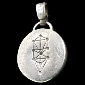 I said Kabbalah FORGET YOURSELF Jet Hei Lamed Name of God 34 LEHAHAIAH in Silver 2.5 Cm 9 Gr Art 1594 - Bricks Masons