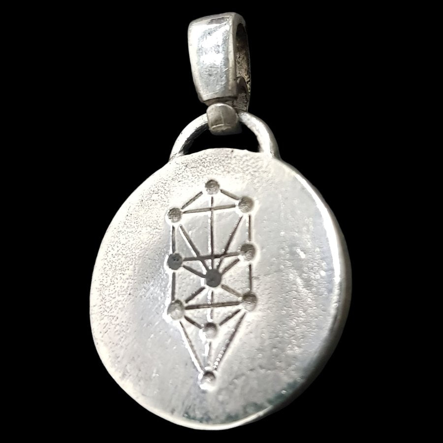 I said Kabbalah FROM THOUGHT TO ACTION Bet Mem Hei NAME OF GOD 55 MEBAHIAH in Silver 2.5 Cm 9 Gr Art 1774 - Bricks Masons