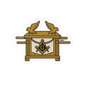Master Mason Blue Lodge Sticker Decal - Kiss-Cut Ark of the Covenant - Bricks Masons