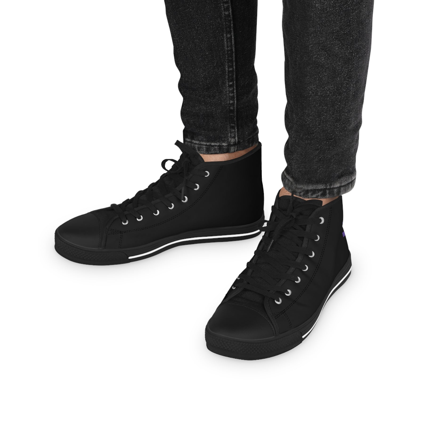 Knight Templar Priests Sneaker - High Top Black & White - Bricks Masons