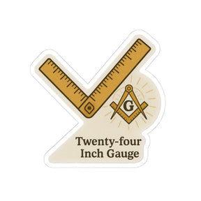 Master Mason Blue Lodge Sticker Decal - Kiss-Cut Colorful - Bricks Masons