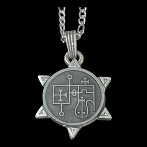 I commemorate Demon 25 COUNT GLASYA LABOLAS and Secret Seal of Solomon 72 Demons Lesser Key of Solomon Goetia In Silver 3 x 2.5 cm 12 Gr Art 1884 - Bricks Masons
