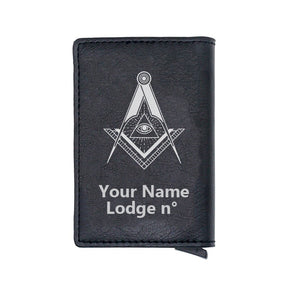 Master Mason Blue Lodge Wallet - Various Colors - Bricks Masons