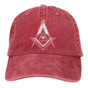 Master Mason Blue Lodge Baseball Cap - Various Colors - Bricks Masons