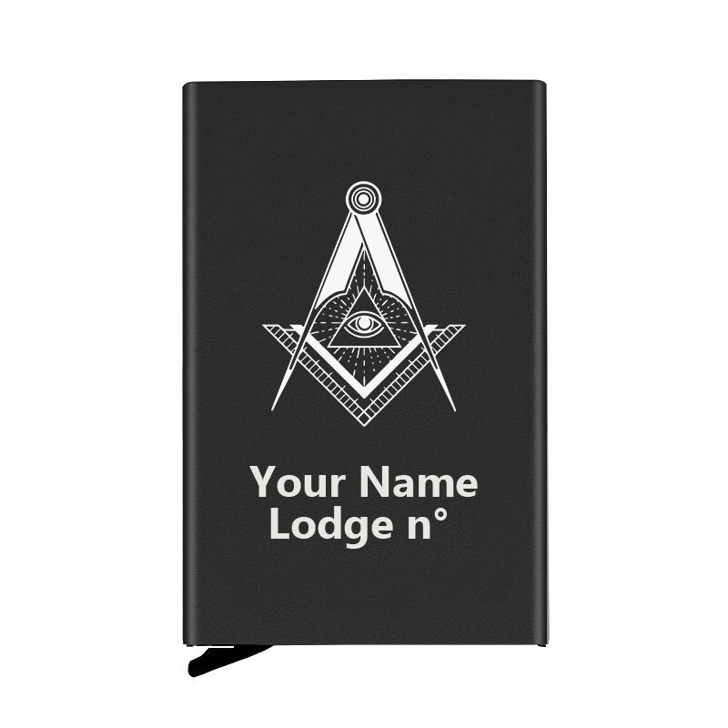 Master Mason Blue Lodge Credit Card Holder - Various Colors - Bricks Masons