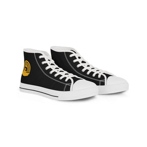 Royal Ark Mariner Sneaker - High Top Black & White Golden Emblem - Bricks Masons