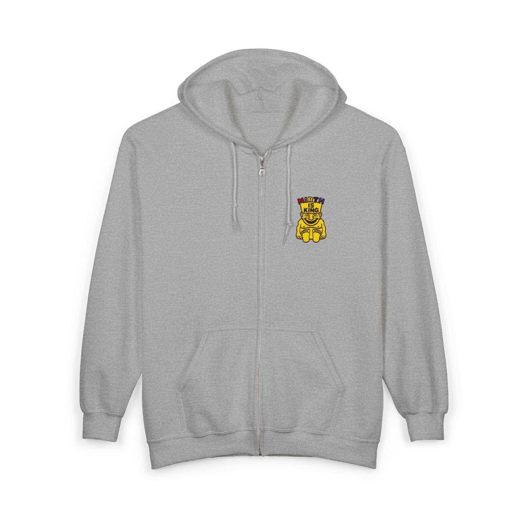 Royal Order of Jesters Hoodie - Zip Up Jacket with Emblem Embroidery - Bricks Masons