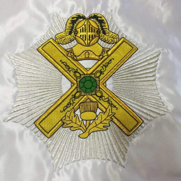 29th Degree Scottish Rite Banner - Handmade Bullion Embroidery - Bricks Masons