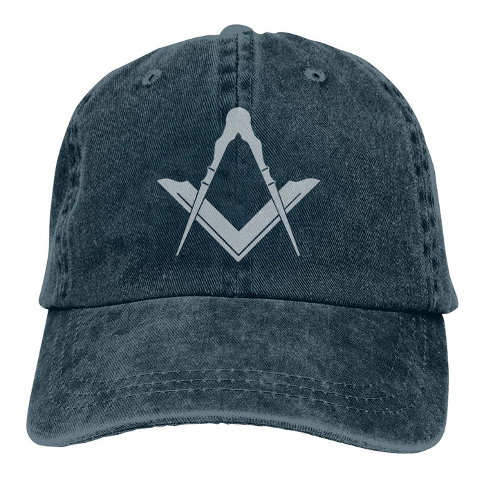 Master Mason Blue Lodge Baseball Cap - Various Colors - Bricks Masons