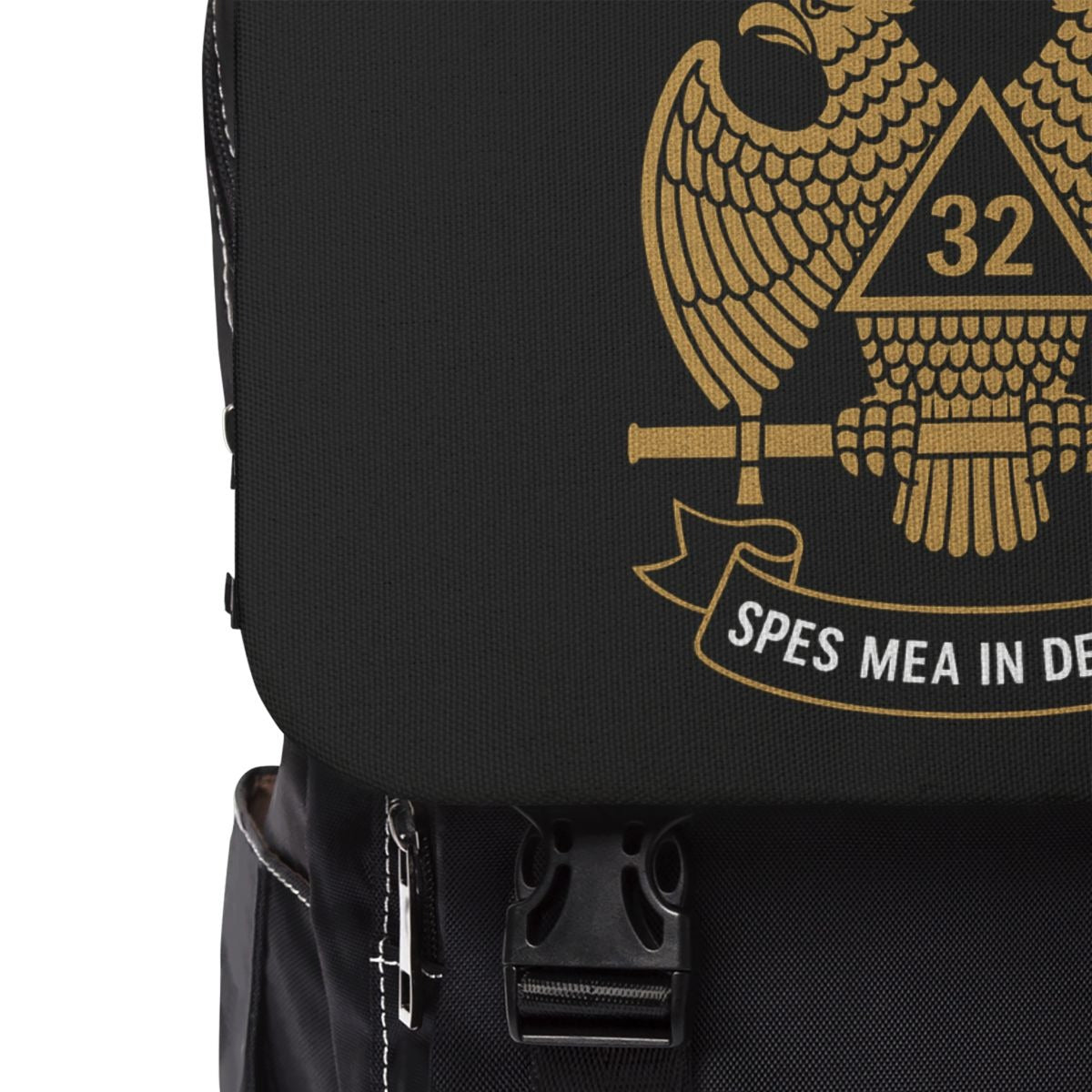 32nd Degree Scottish Rite Backpack - SPES MEA IN DEO EST Wings Down - Bricks Masons