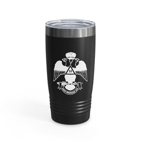 33rd Degree Scottish Rite Ringneck Tumbler - Wings Down Various Colors - Bricks Masons