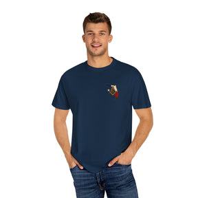 Master Mason Blue Lodge T-Shirt - Garment-Dyed Florida Mason - Bricks Masons
