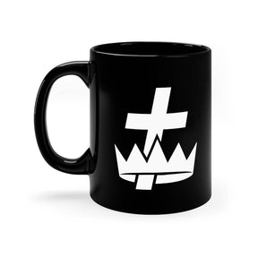 Knights Templar Commandery Mug - Black & White 11oz