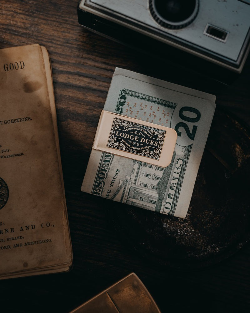 Masonic Money Clip - Lodge Dues - Bricks Masons