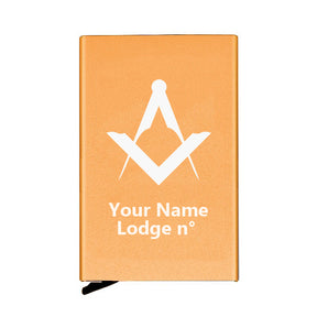 Master Mason Blue Lodge Credit Card Holder - Various Colors - Bricks Masons