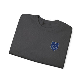 Sudadera de la Logia Azul de Maestro Masón - Escuadra y Compás Plateados