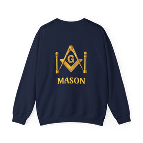 Sudadera de la Logia Azul de Maestro Masón - Mason S&amp;C G con Pilares Gemelos