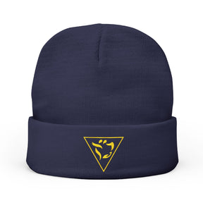 Grand Tiler of Solomon Beanie - Knit Embroidery Various Colors - Bricks Masons