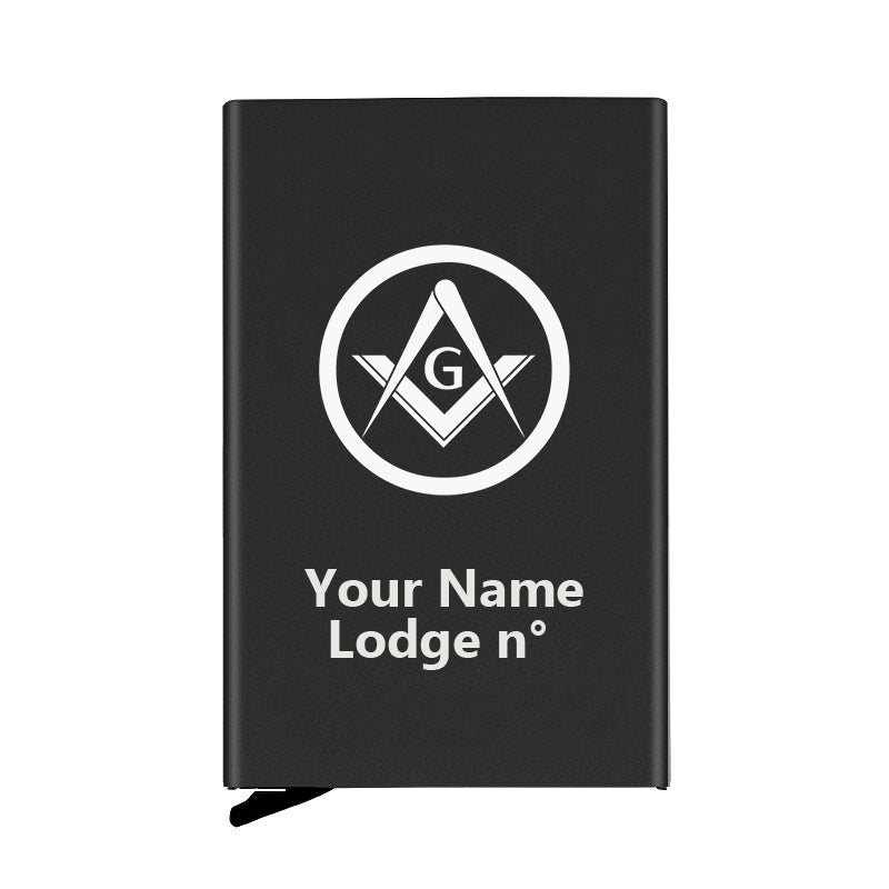 Master Mason Blue Lodge Credit Card Holder - Various Colors - Bricks Masons